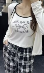 ⁦بجاما قطن ناعم ثلاث قطع مع حمالات صدر خامة ممتازة⁩ - الصورة ⁦20⁩