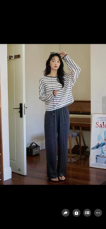 ⁦بجاما قطن ناعم ثلاث قطع مع حمالات صدر خامة ممتازة⁩ - الصورة ⁦3⁩