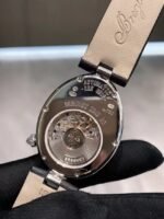 ⁦ساعة Breguet نسائي – جلد عودي  أسود بإطار ألماس وماكينة سويسرية فاخرة⁩ - الصورة ⁦3⁩