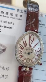 ⁦ساعة Breguet نسائي – جلد عودي  أسود بإطار ألماس وماكينة سويسرية فاخرة⁩ - الصورة ⁦5⁩