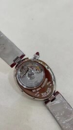 ⁦ساعة Breguet نسائي – جلد عودي  أسود بإطار ألماس وماكينة سويسرية فاخرة⁩ - الصورة ⁦6⁩