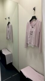 ⁦بجاما قطن ناعم ثلاث قطع مع حمالات صدر خامة ممتازة⁩ - الصورة ⁦9⁩